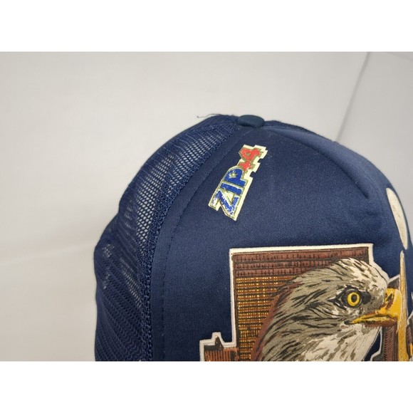 USPS Express Mail Next Day Service Snapback Trucker‎ Post Office US Hat Vintage - Picture 4 of 8